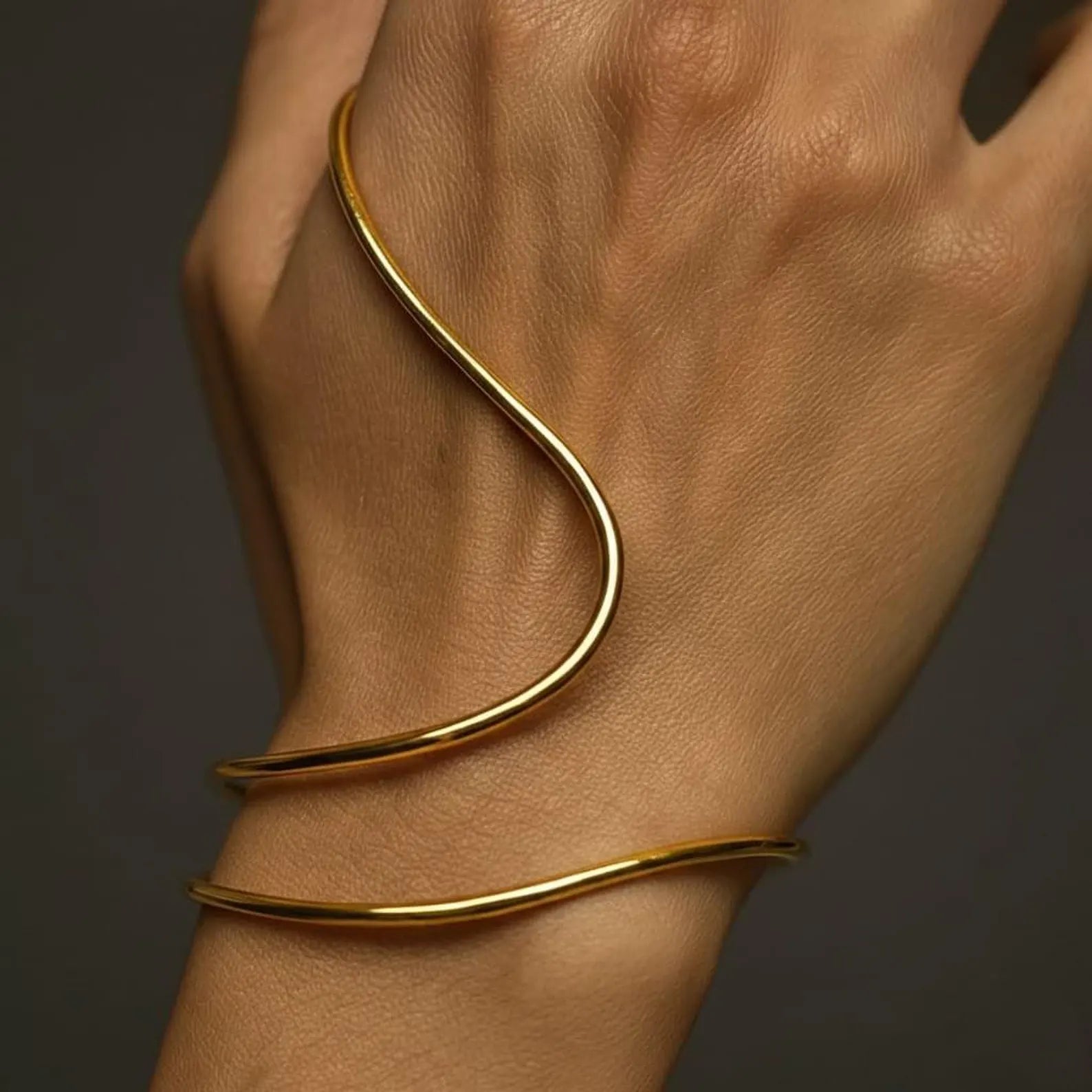 Minimalist Gold Wrap Bracelet