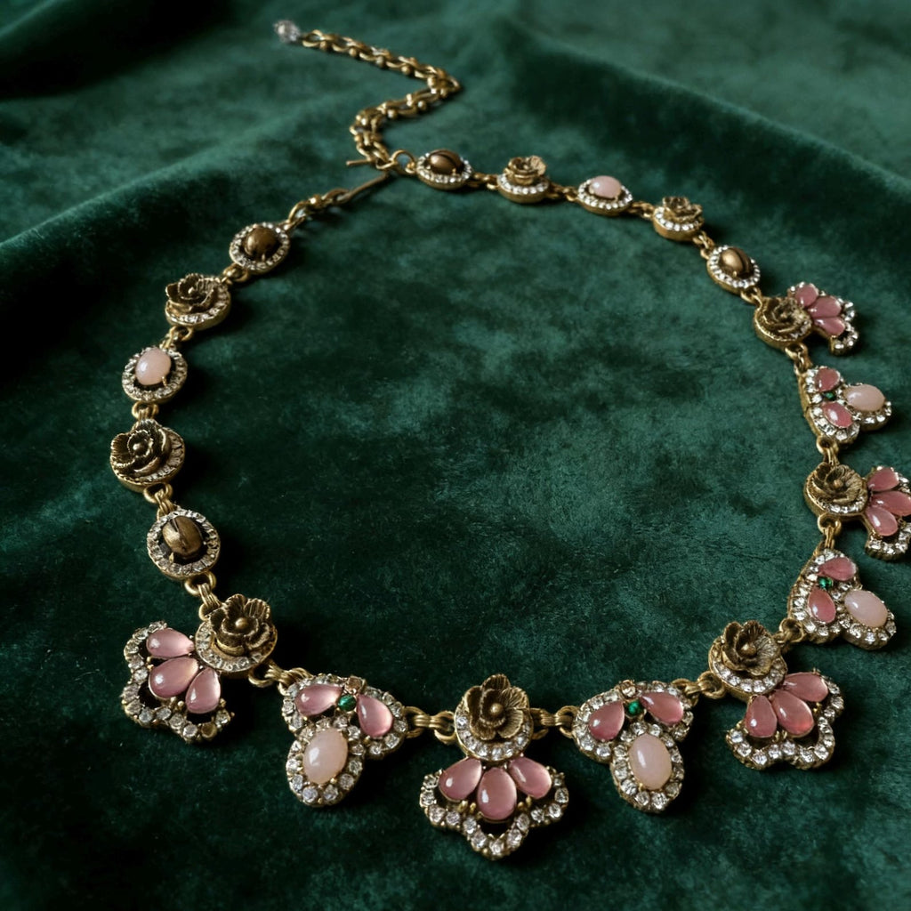 Vintage Floral Goddess Necklace